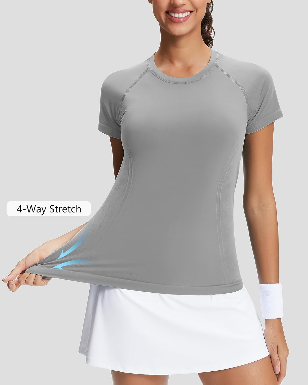 Stelle Seamless Workout Shirts - Women's Short Sleeve Athletic Top for Yoga & Gym | Comfortable Fit