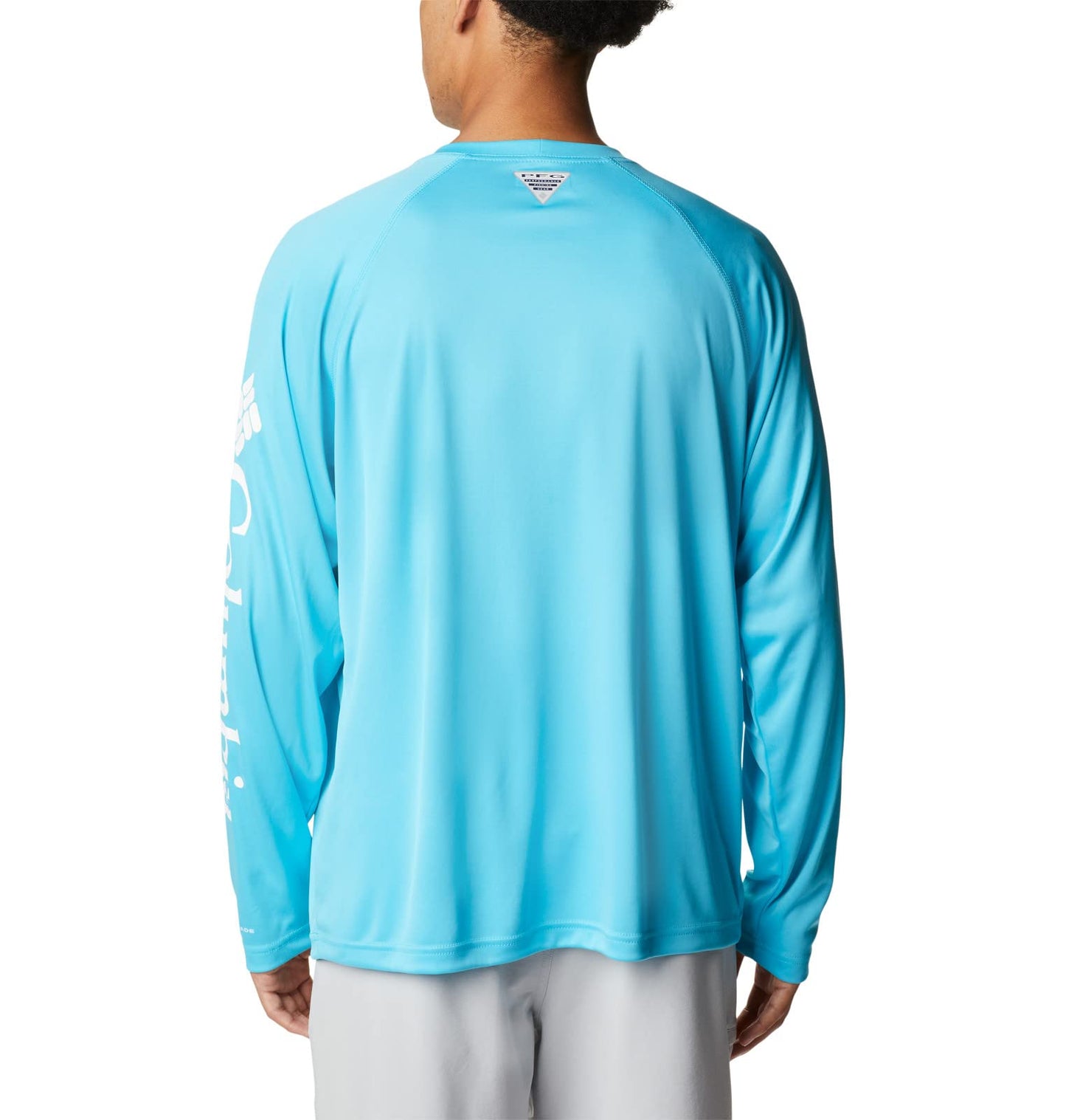 Columbia Men's Terminal Tackle Long Sleeve Fishing Shirt, Bright Nectar/Carbon Logo, XX-Large