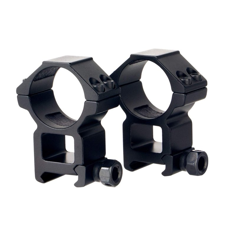 ToopMount 30mm Picatinny Scope Rings, High Profile 30mm Scope Mount Rings for 20mm Picatinny Rails, See-Thru Mount Rings Adapter, Picatinny Scope Rings Built-in Protective Tape, Aluminum Alloy, 2PCS