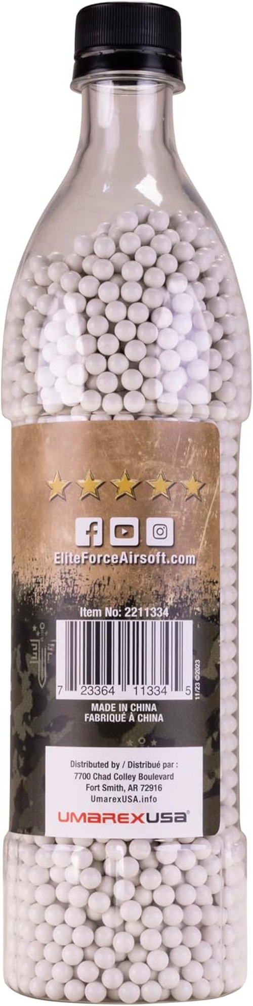 Elite Force 6mm Airsoft BBs - Premium Competition Grade, 4000 Count for Optimal Performance