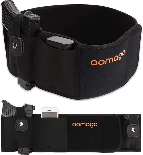 Comfortable Belly Band Holster by [Brand Name] - Breathable Neoprene Fits Glock, Smith Wesson, Taurus & More