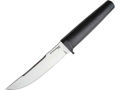 COLD STEEL Outdoorsman Lite Durable Lightweight 4116 Stainless Steel 6" Fixed Blade Tactical Outdoor Hunting Knife, Textured Kraton Handle, Hard Plastic Sheath