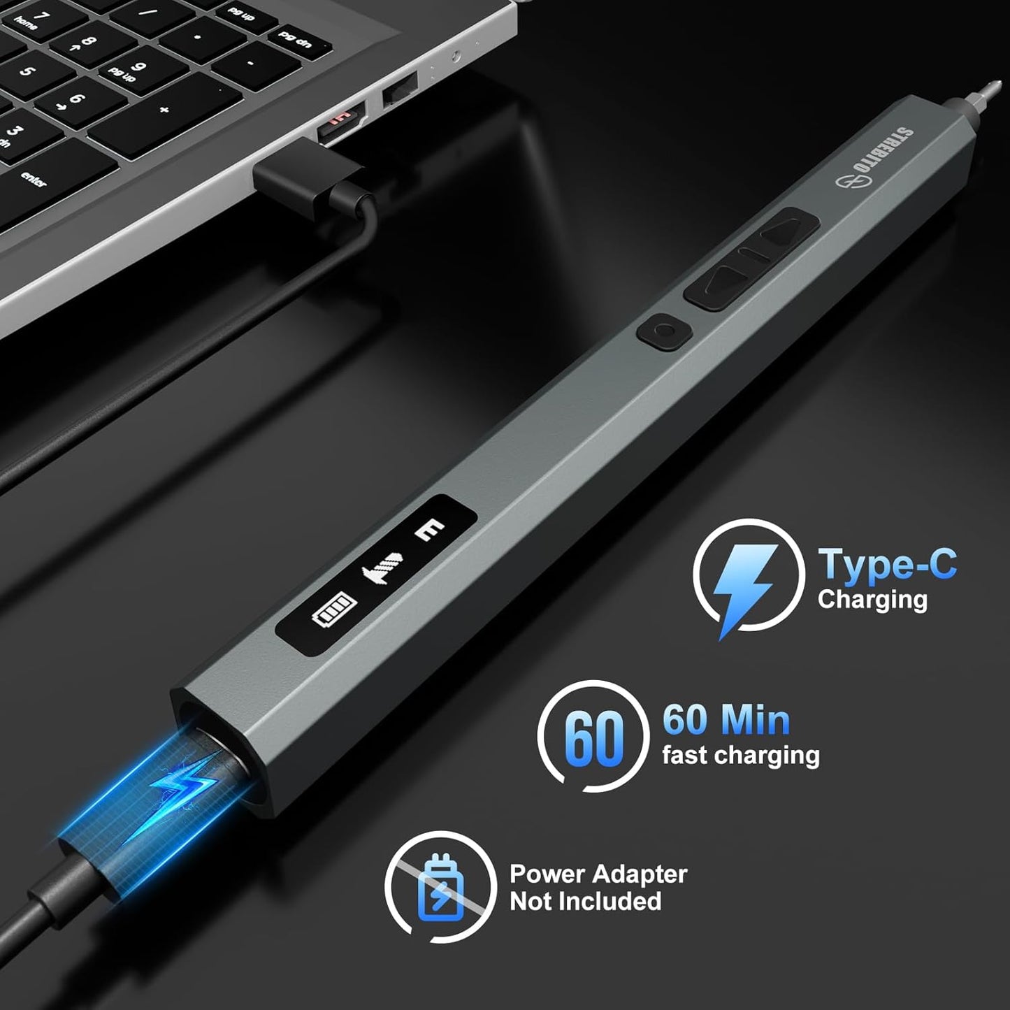 STREBITO 144-in-1 Electric Screwdriver Set - Precision Tool Kit with 120 Magnetic Bits for Electronics & PC Repair