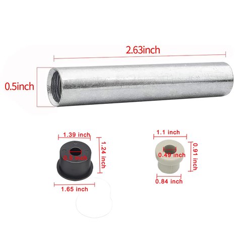Drive-up Rear Leaf Spring Sleeves Bushing Kit for EZGO RXV 2008 up Golf Cart