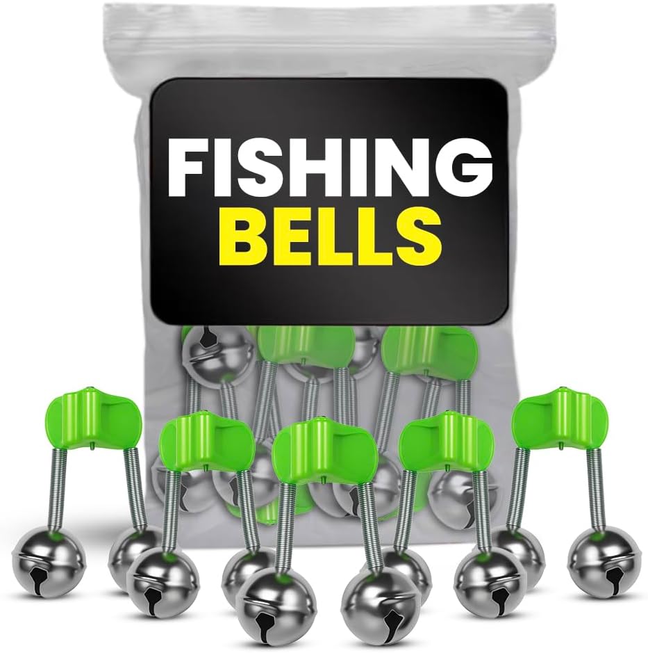 Skiennix Fishing Bells for Rods - Enhanced Bite Detection | Durable & Lightweight Design