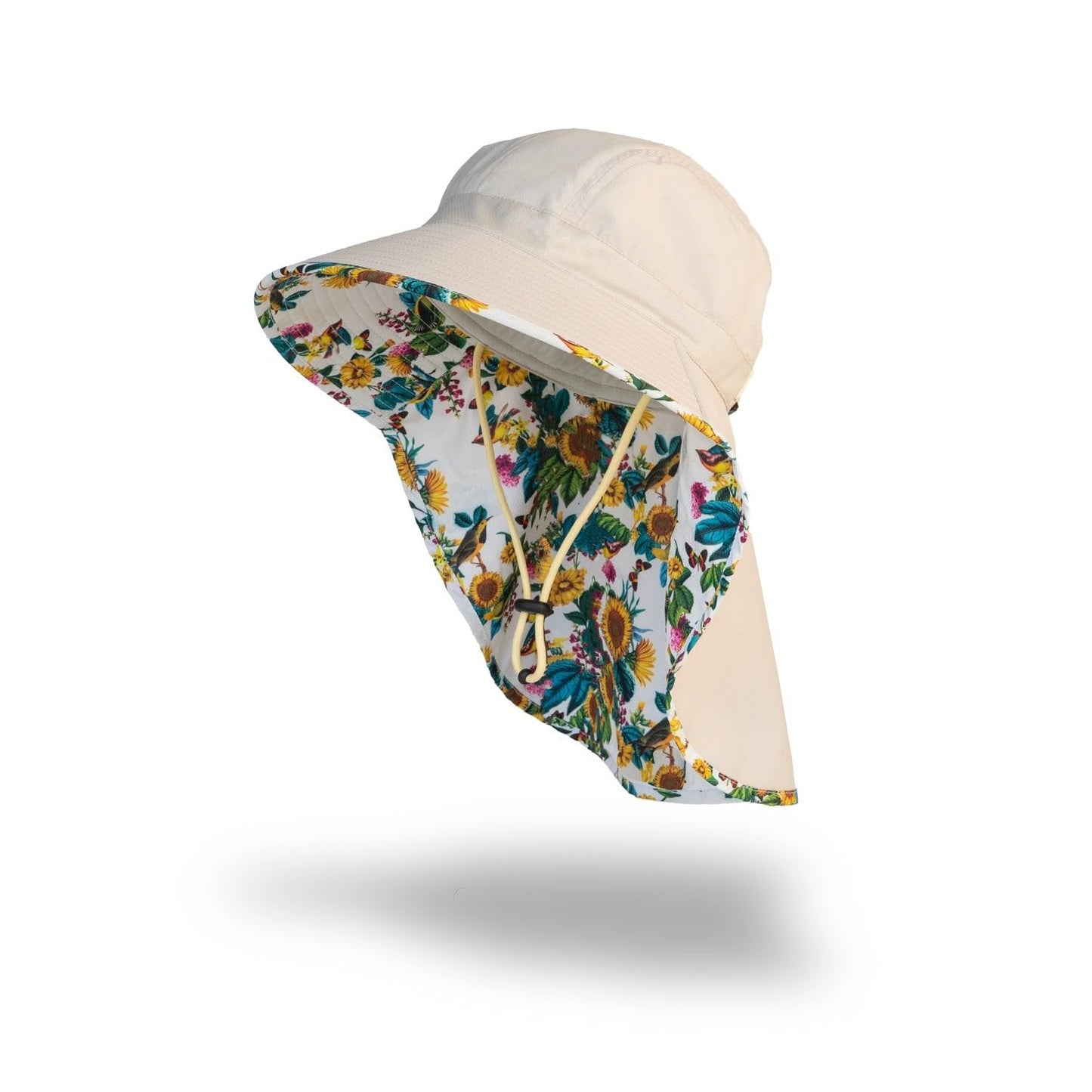 FARMER'S DEFENSE Sun Hat | UPF 50+ Sun Protection | Wide Brim | Neck Flap | Lifeguard Hat | Lightweight | Beach, Gardening, Fishing, Hiking, Outdoors | Garden Flower