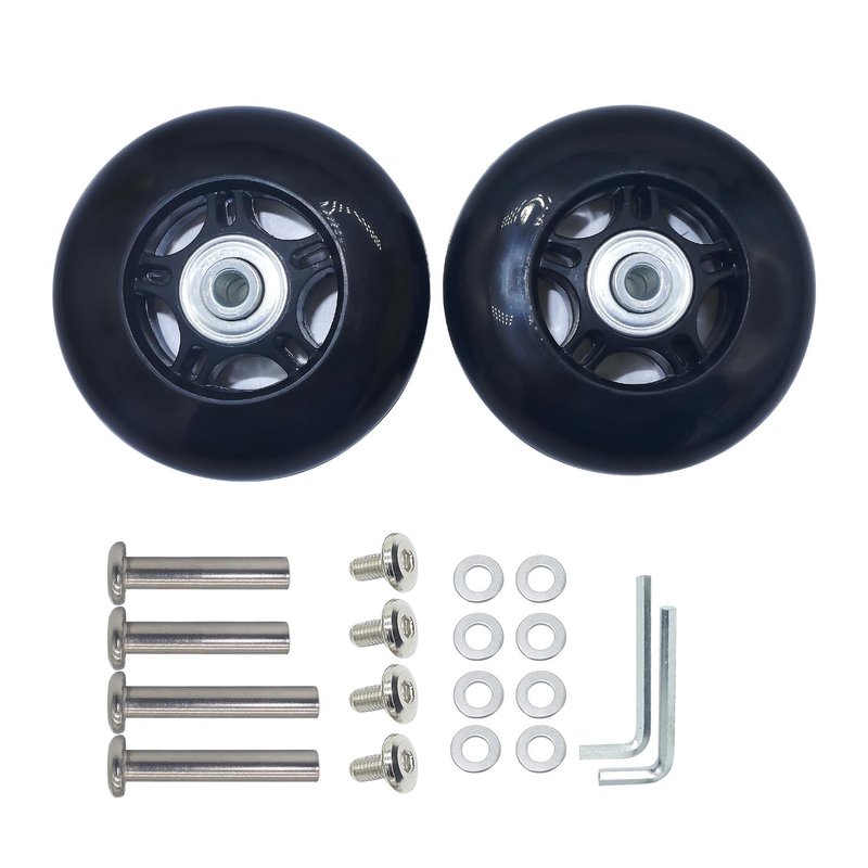 Mute Wear-resistant Outer Diameter 3.15 inches Luggage Suitcase Replacement Wheels Kit Inline Outdoor Skate Replacement Wheels (3.15" x 0.94")
