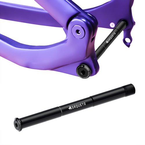 GRQUSTO 1.5mm Thread Pitch Front Rear Thru Axles for Road Mountain Bicyle Suspension Forks Rigid Forks and Bike Rear Frame, 6061 Aluminium Alloy Boost Through Axle: 12mm x 142mm