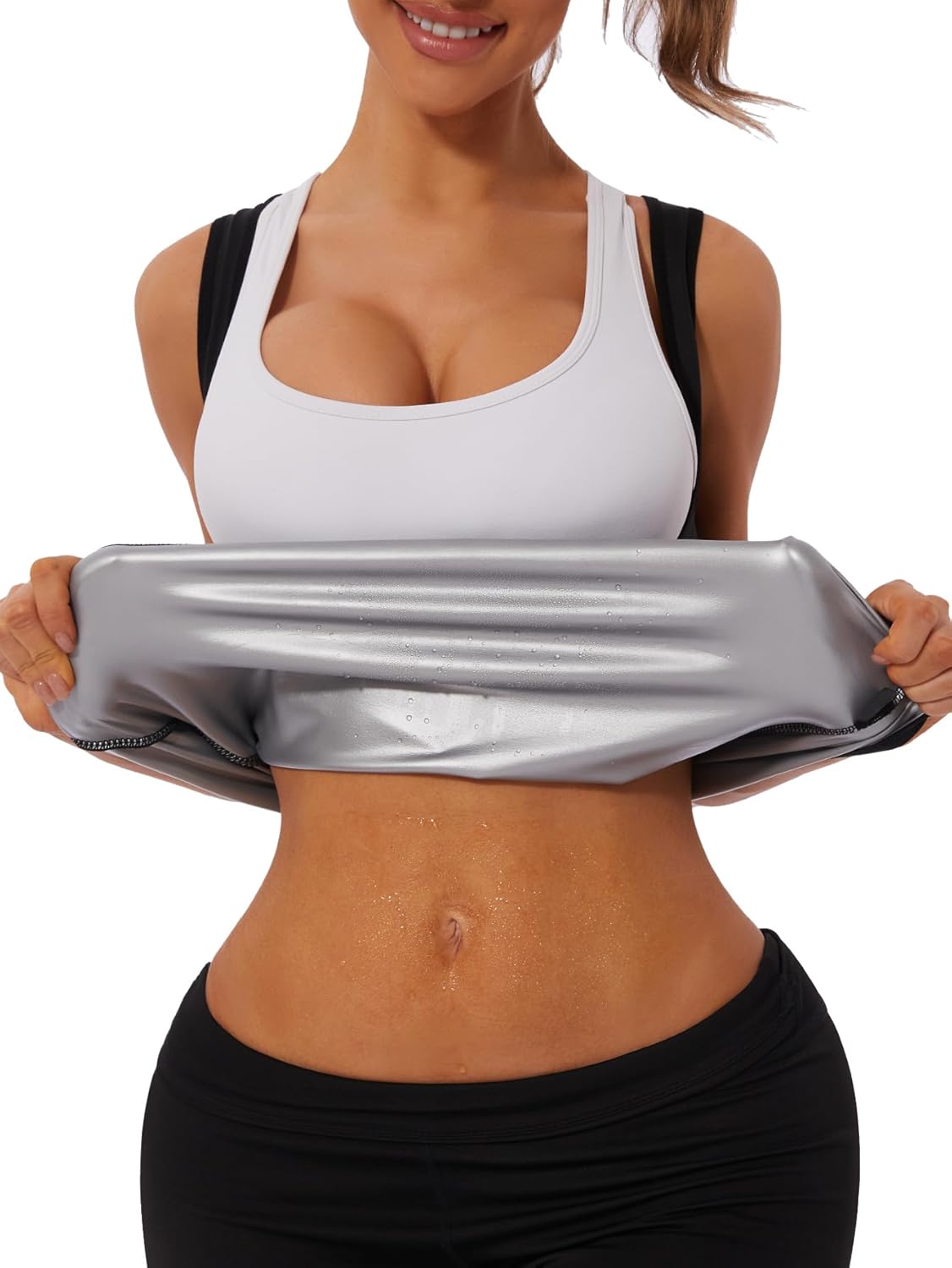 NINGMI Sauna Vest for Women - Sweat-Enhancing Tank Top | Body Shaper for Gym Workouts