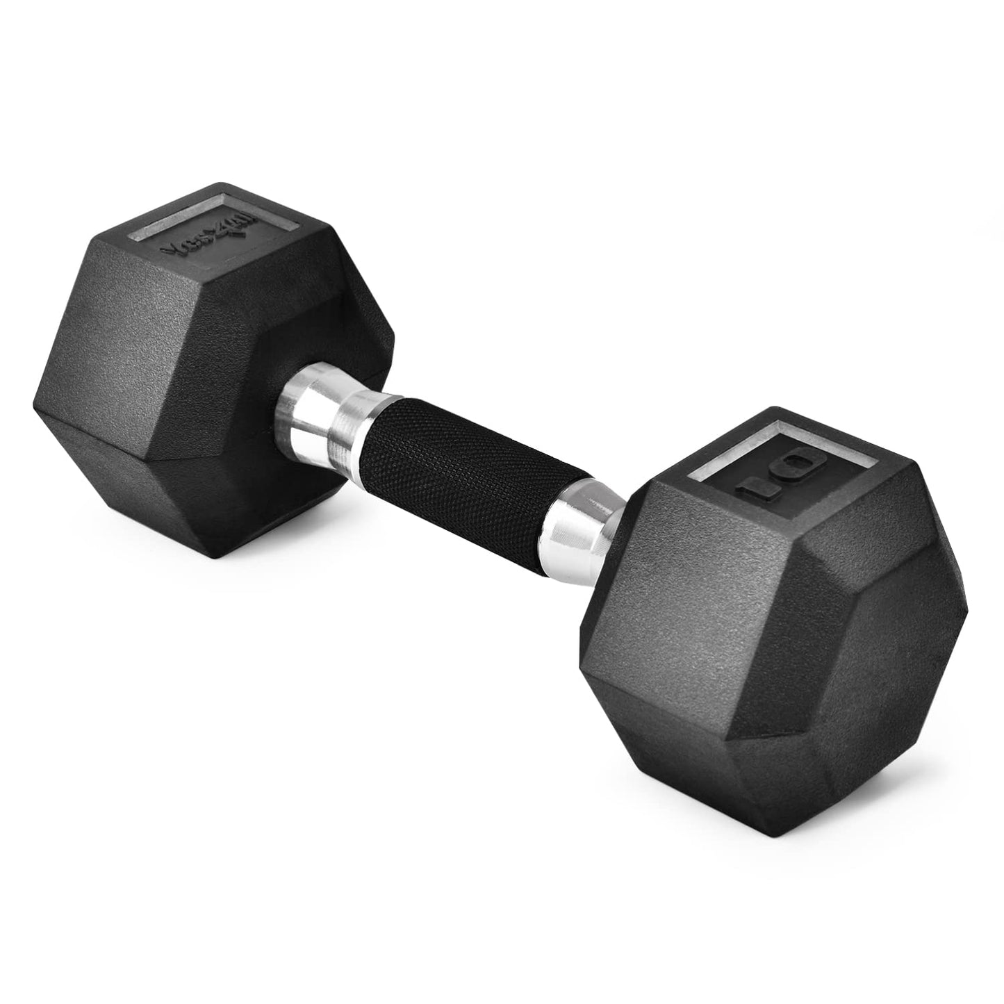 Yes4All Hex Dumbbell Rubber Grip - Heavy Weight Dumbbell - 10lbs