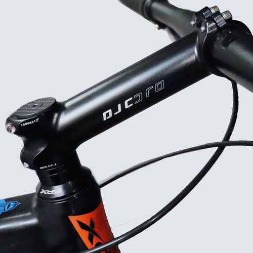 DJC Bike Stem 150mm Extra Length 12 Degree 31.8mm Clamp 1-1/8" 28.6mm Fork, Extended Bike Stem for Road Bike, Mountain Bike, Gravel, Hybrid, E-Bikes