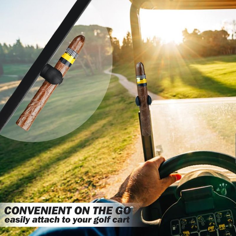 incockol 2 Pack Magnetic Holder for Golf Cart, Portable Holder Clip with Slot-in Design, Golf Cart Accessories, Fits 45 to 52 Ring Gauge, Perfect for Golfing, Fishing, Grilling