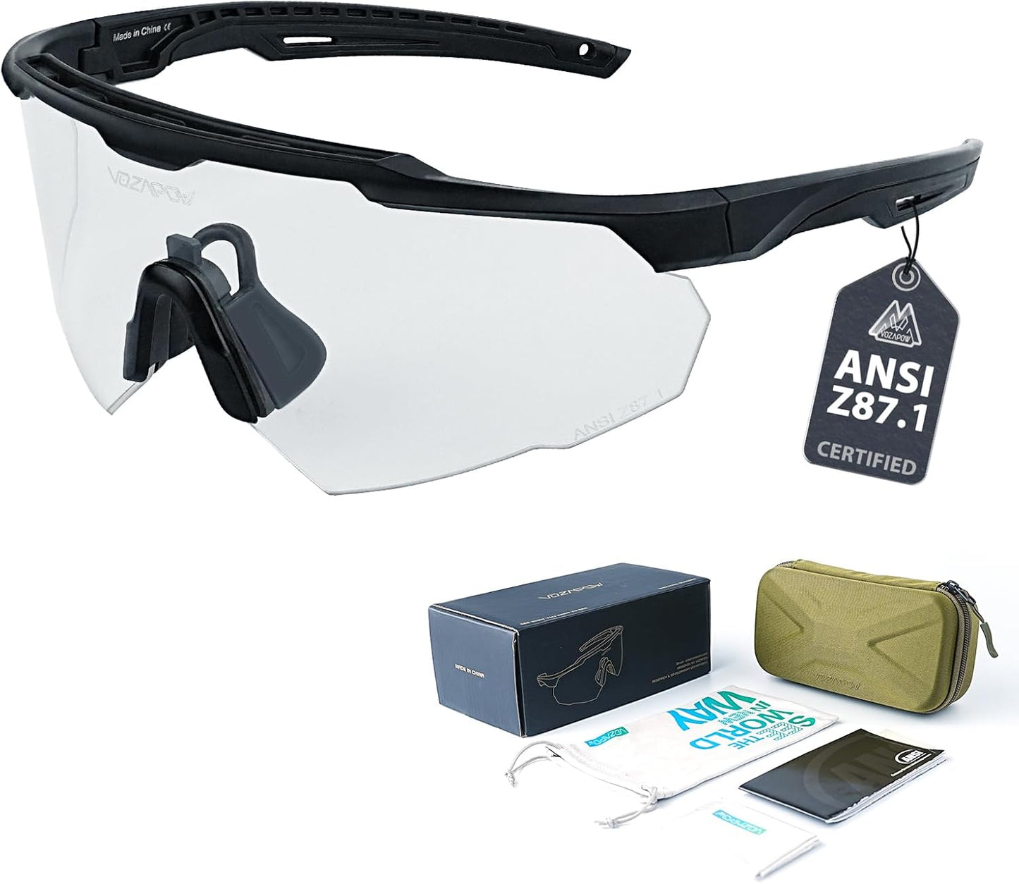 Skiennix Shooting Glasses - Anti-Fog Airsoft Goggles for Clear Vision | Durable & Lightweight