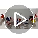 2026 World Soccer Jersey Bunting Banner - 48 Country Flags for Party Decor