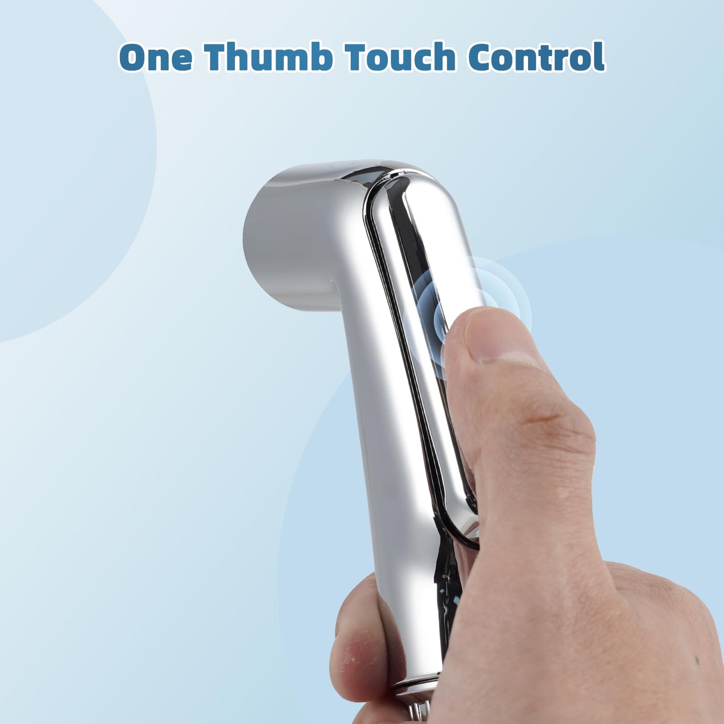 Hygie Rinse Universal Fit Kitchen Sink Spray Attachment, Kitchen Sink Side Sprayer Head Compatible with Delta, Moen, Kohler and Other OEM Brands Spray Head, Chrome