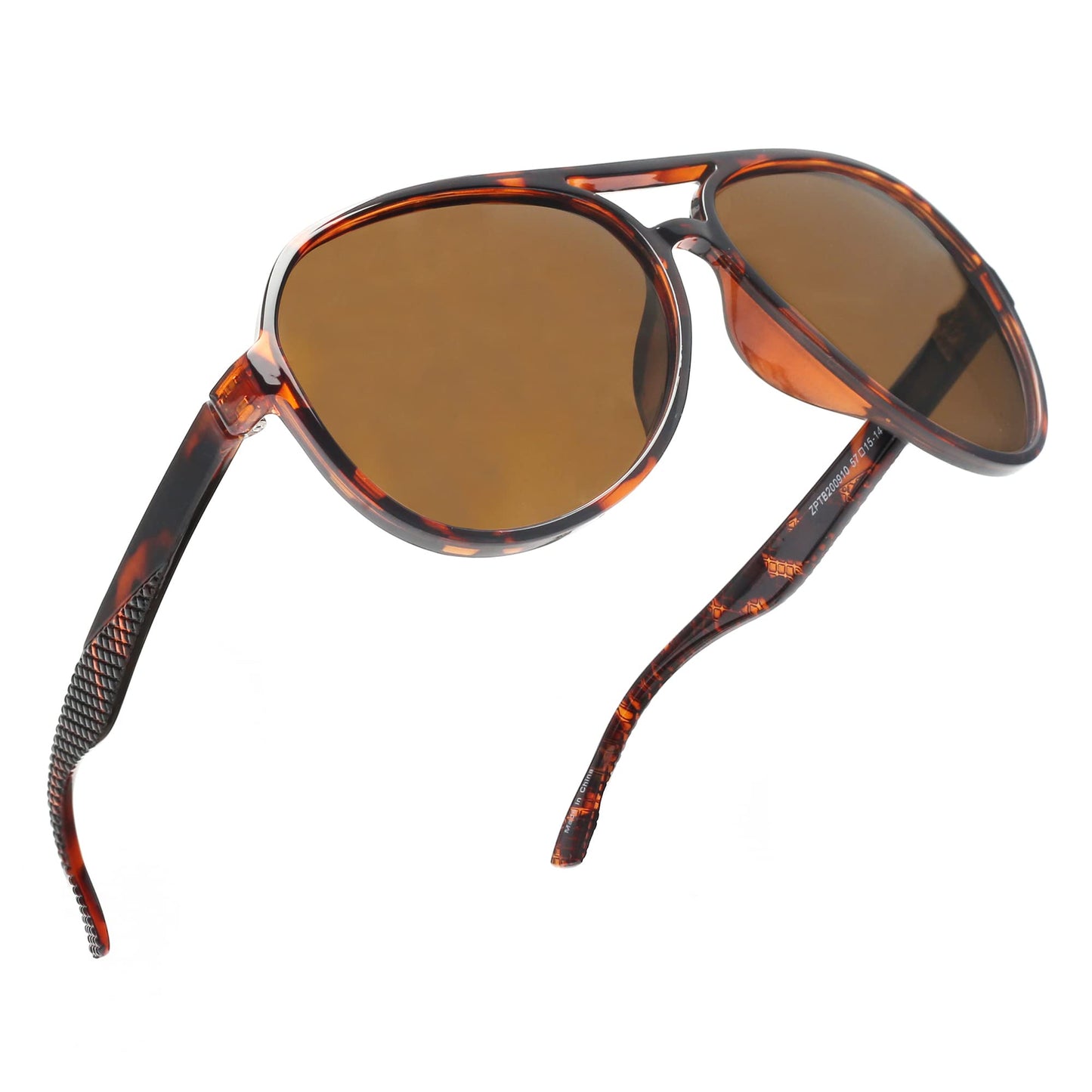 JIM HALO Polarized Sunglasses Men Women, Retro Aviator Shades for Driving Fishing Blue/Mirror Blue