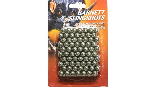 Barnett Stainless Steel Slingshot Ammo Slingshots, Hunting Quality, 38 Caliber, 140 Count,Silver