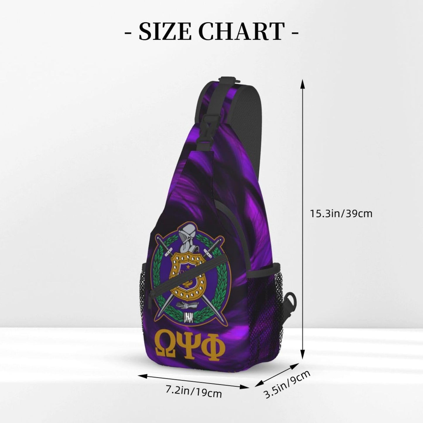 Bixinboy Psi Phi Sling Bag Crossbody Travel Hiking Chest Backpack Shoulder Daypack For Men