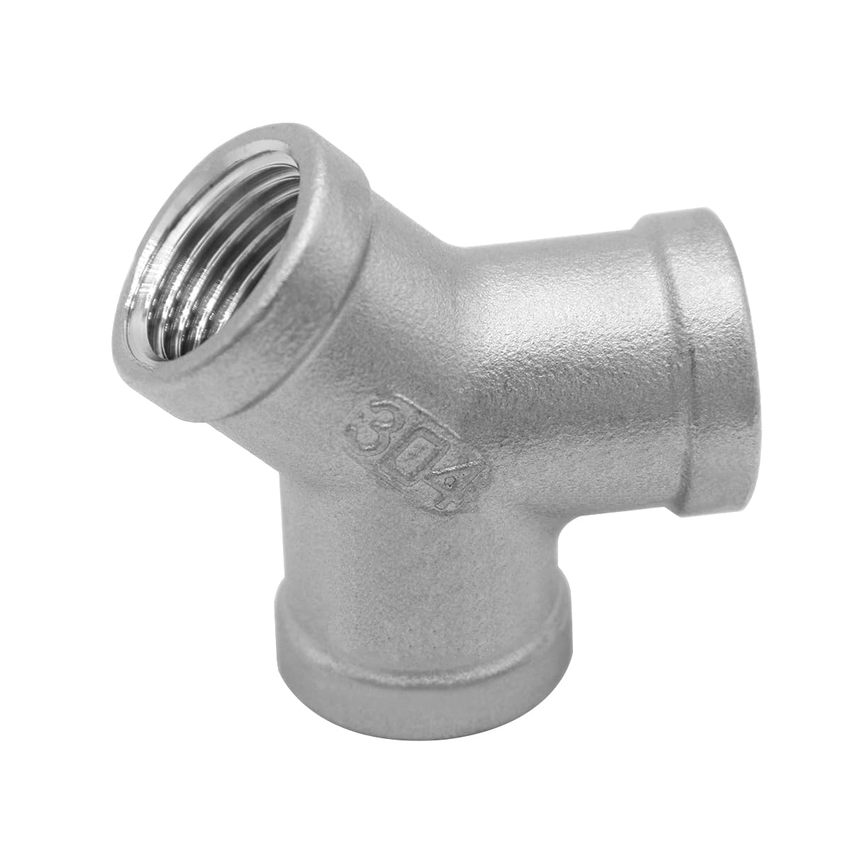 Beduan Tee 3/4 NPT Female Y Shaped 3 Way Cast Pipe Fitting Stainless Steel 304