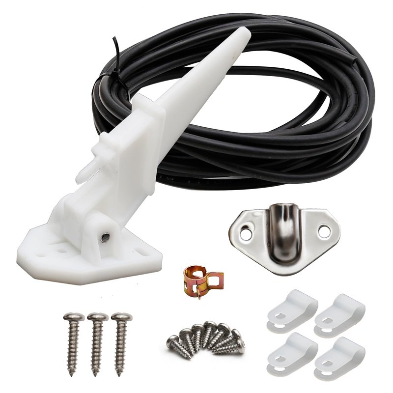 UOIENRT Marine Boat Speedometer Pitot Kit with 20 FT PVC Tubing Automatic Kick-up Tube Assembly Up to 80 MPH