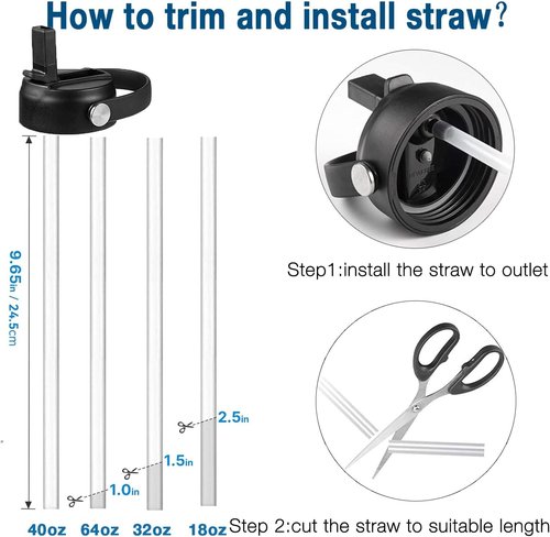Hydro Flask Straw Lid - Leak-Proof Flip Cap for Wide Mouth Bottles (16-64oz) | Perfect Sports Accessory