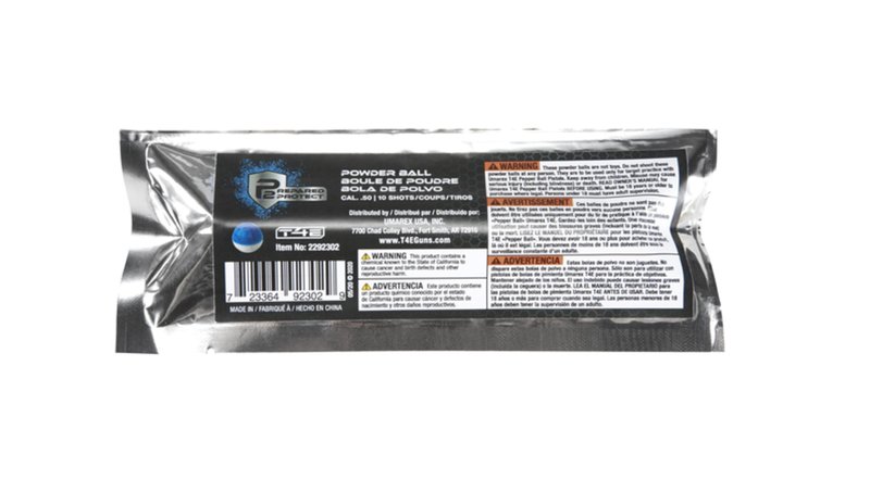 Umarex T4E by P2P Paintball Gun Ammo, 10 Count, .50 Caliber, Powder Ball