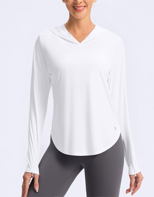 G Gradual Women's UV Protection Hoodie - Lightweight Long Sleeve Sun Shirt for Hiking & Fishing
