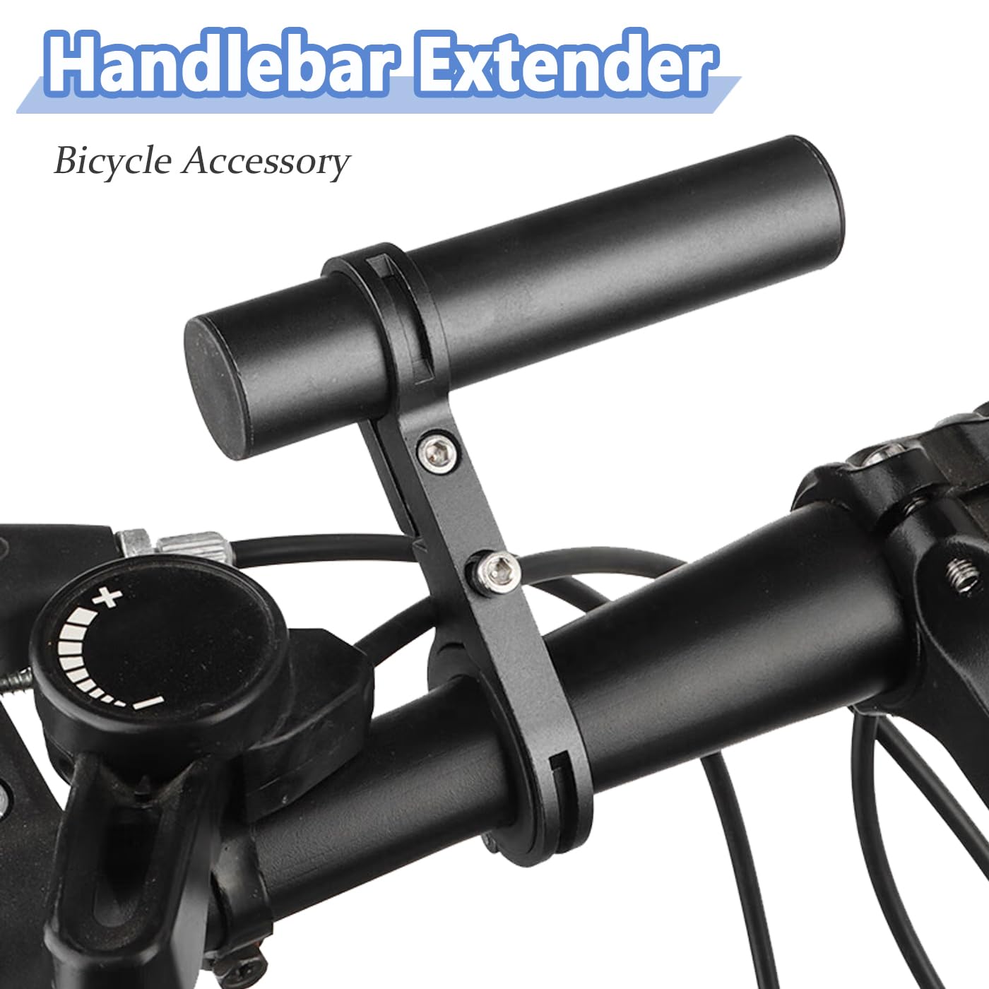Mesee Bike Handlebar Extender Bicycle Handlebar Clamps Extension Mount Holder Aluminum Alloy Single Clamp Cycling Bracket for Bike LED Light, GPS, Speedometer