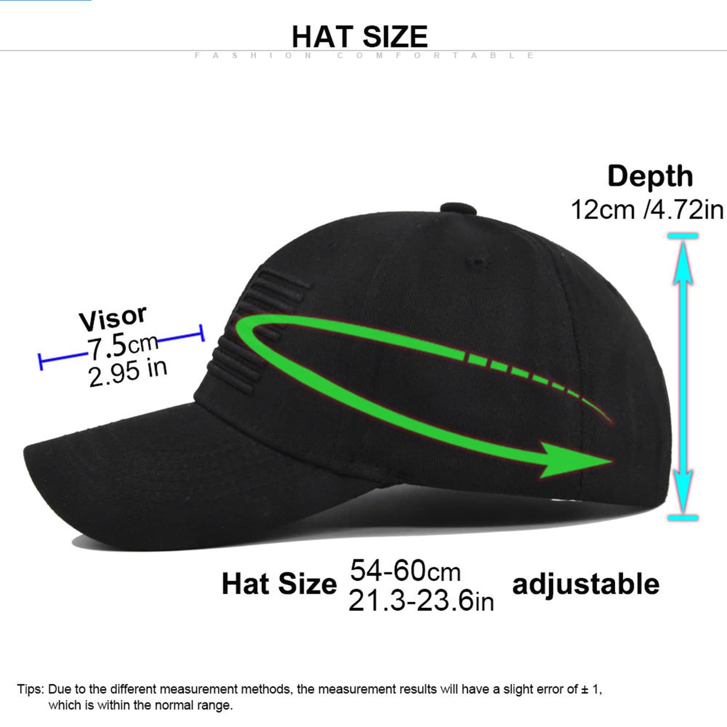 Womens Hats Baseball Caps Mens - American Flag Trucker Hat Unisex Tactical Hat USA Ball Cap Vintage Hats for Men Black