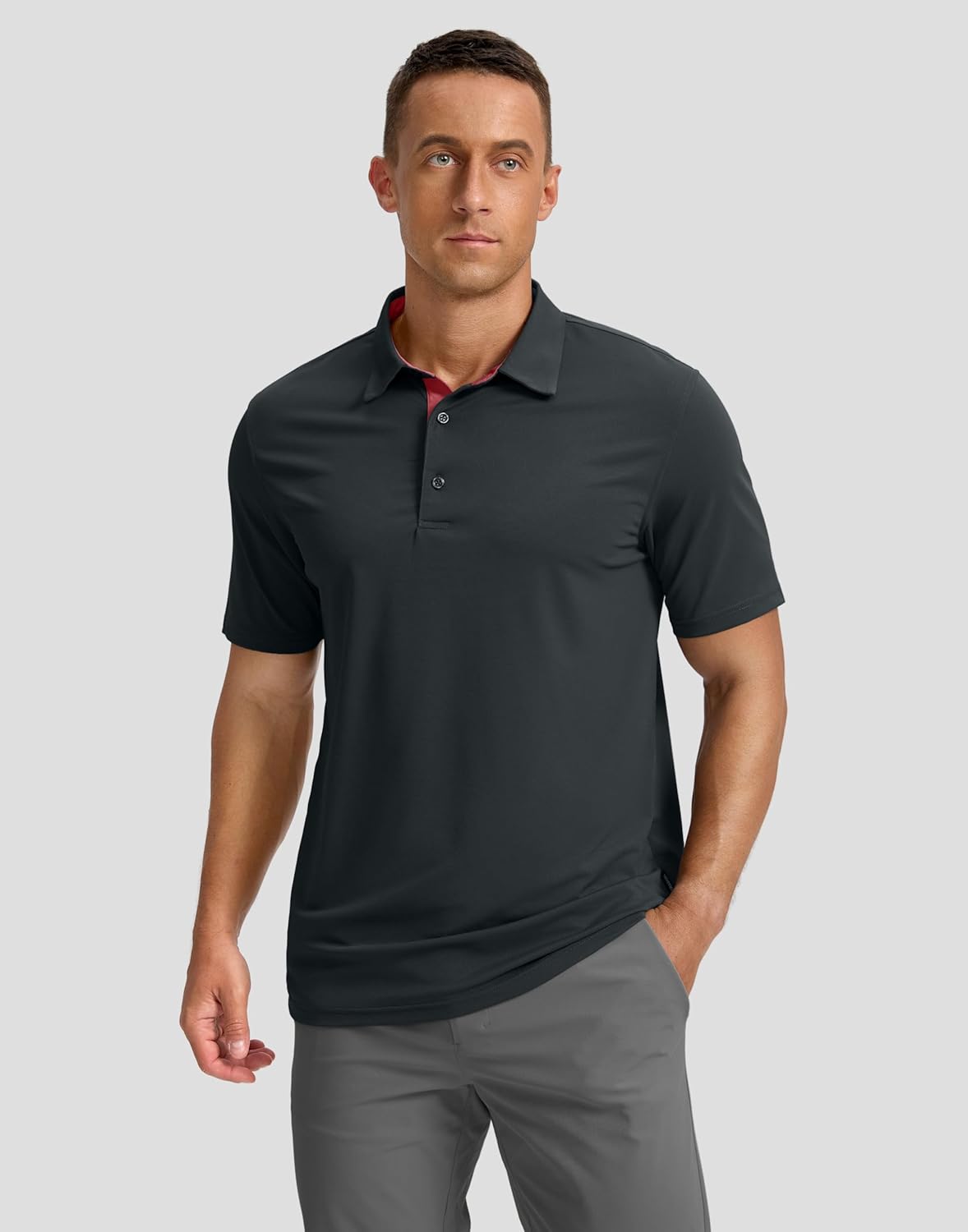 Skiennix Men's Golf Shirts - Moisture-Wicking Dry Fit Performance Polo | Short Sleeve Casual Athletic Wear