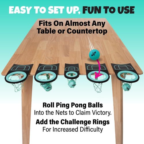 Dude Perfect Tabletop Roll Game - Fun Target Toss for Kids & Adults | Perfect for Family Game Night & Parties