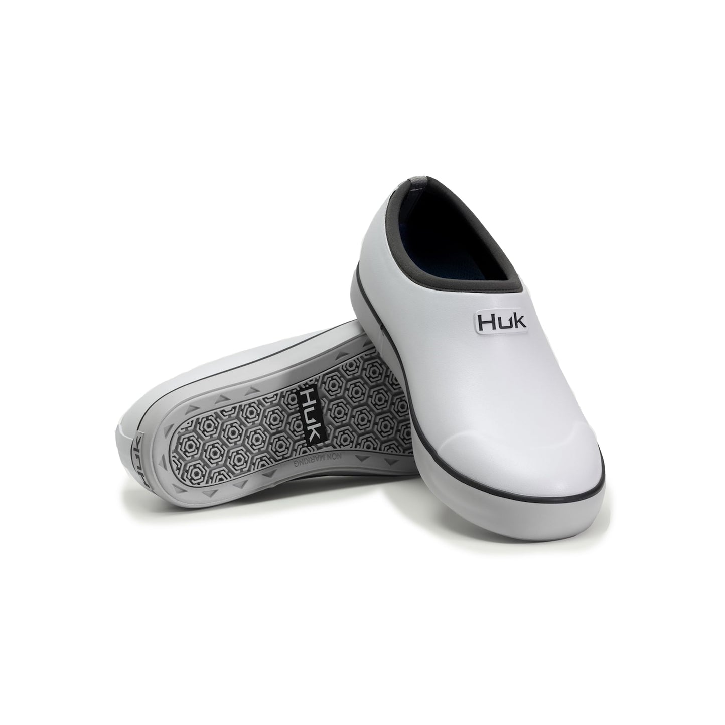 HUK Womens Rogue Wave Shoe, Fishing & Deck Boot for Women, White, 10