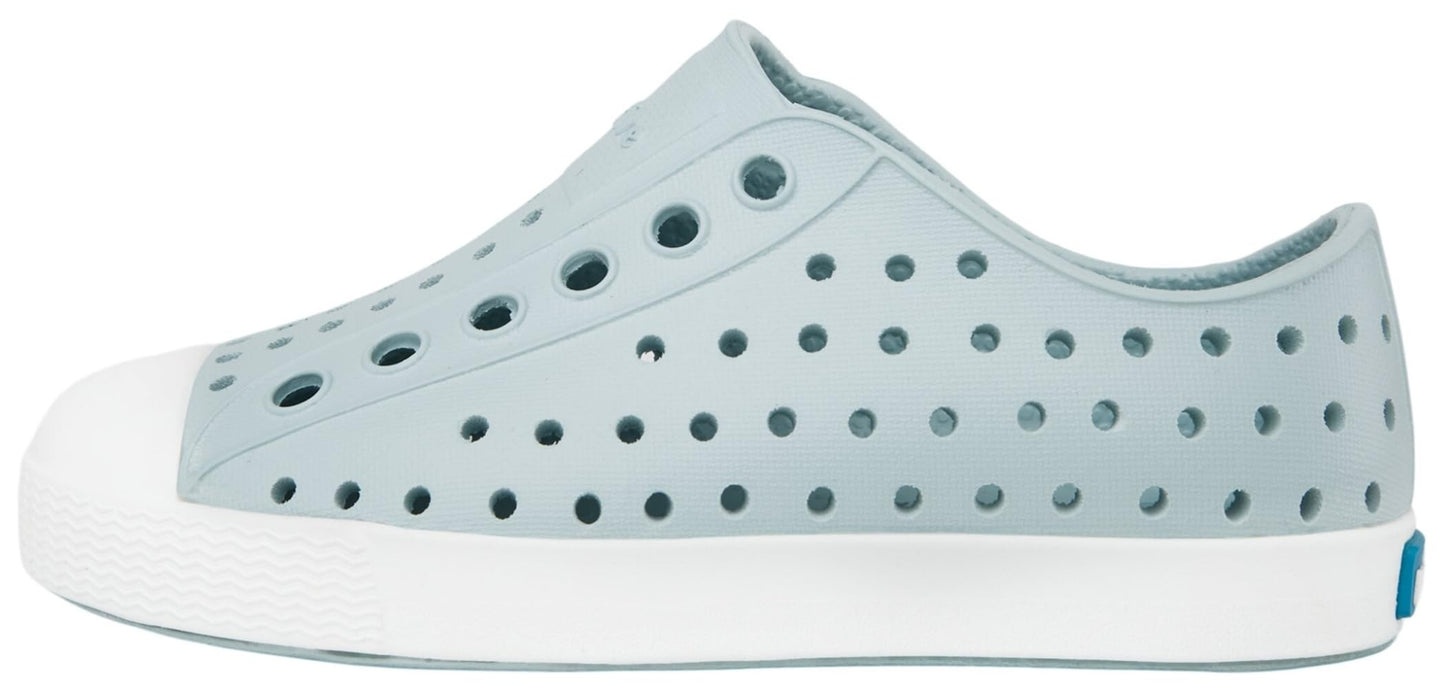 Native Shoes Unisex-Kids Jefferson Sneakers, Skip Blue/Shell White, 8 Toddler