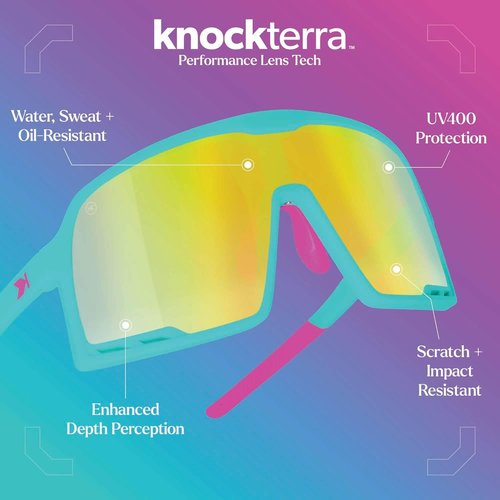 Knockaround Campeones Sport Sunglasses - UV400 Protection for Baseball, Cycling & Running | Unisex Design