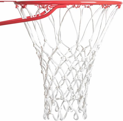 Champion Sports Basketball Net - 7mm Thick, 250g - Non-Whip Loops - White Color