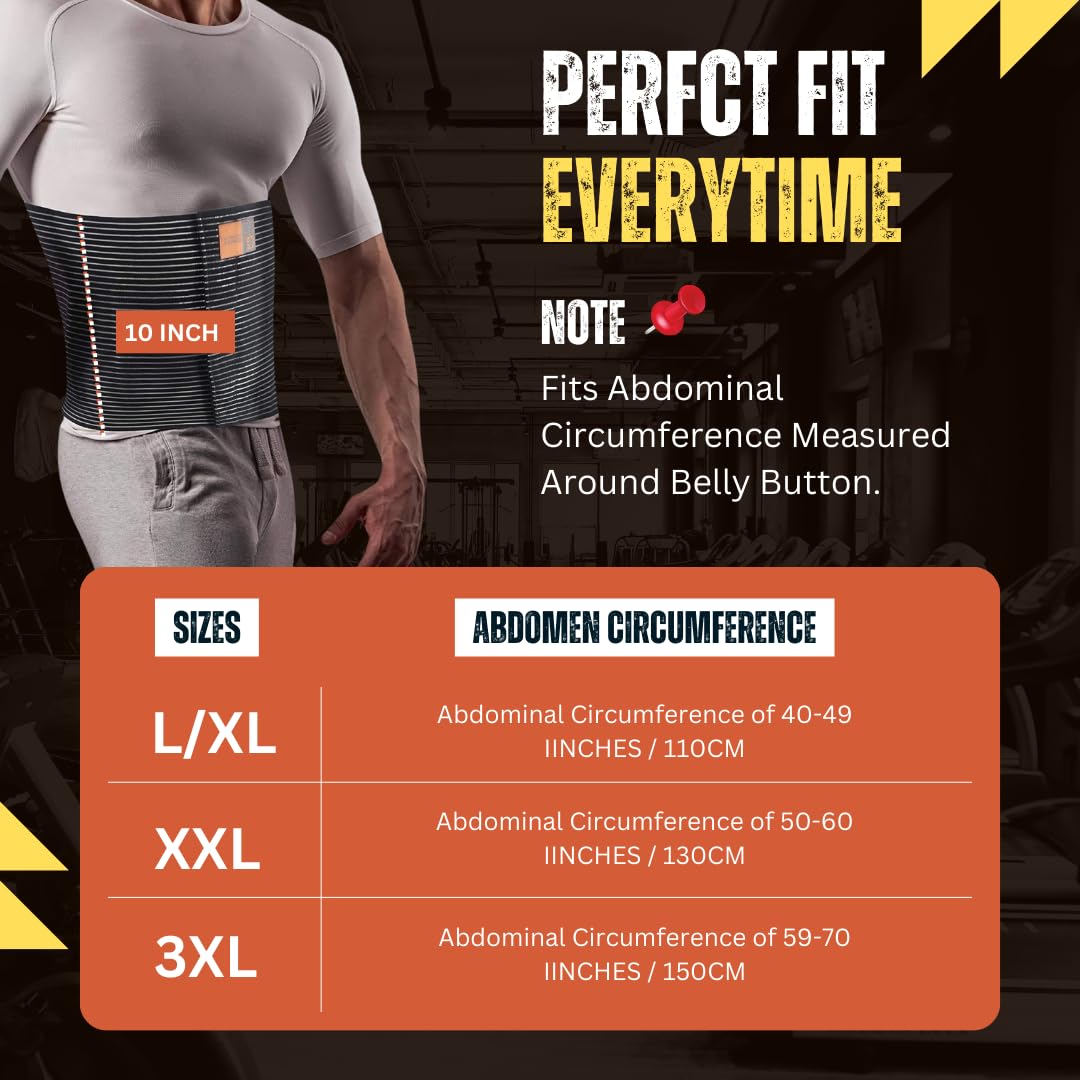 Everyday Medical Plus Size Umbilical Hernia Belt for Women | Hernia Binder for Men | Navel, Ventral & Incisional | Abdominal Support | XXL/2XL