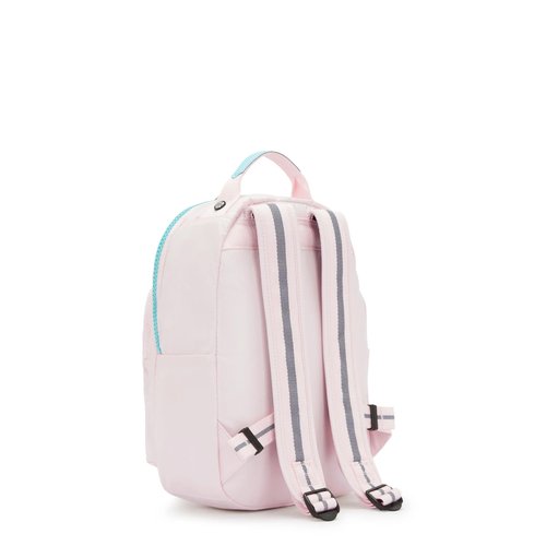 Kipling Seoul Small Metallic Tablet Backpack Sea Pink Met