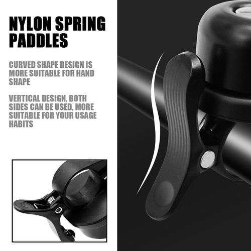 Bike Bell Classic Bike Bells, Bicycle Bell for Handlebars Adult, Mountain Bike Bell Accessories with Tracker