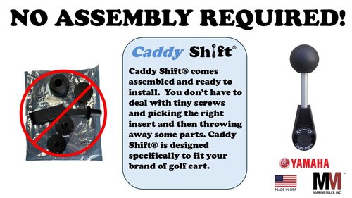 Caddy Shift Yamaha Golf Cart Forward Reverse Shift Lever Handle - Yamaha Accessories & Parts - Ergonomic Shifter Knob Upgrade - Direct Replacement EZ Shift for Your Golf Cart