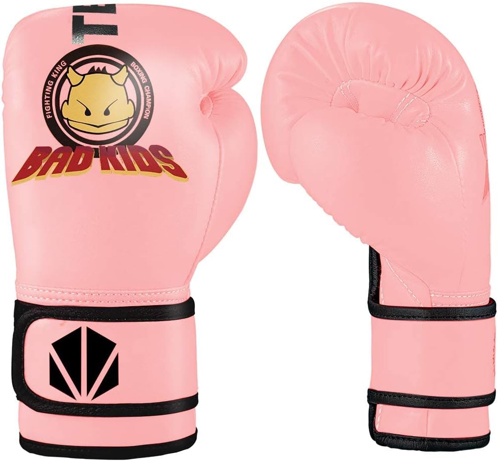 TEKXYZ Kids Boxing Gloves - Durable Synthetic Leather Training Gloves for Ages 3-12 | Vivid Colors