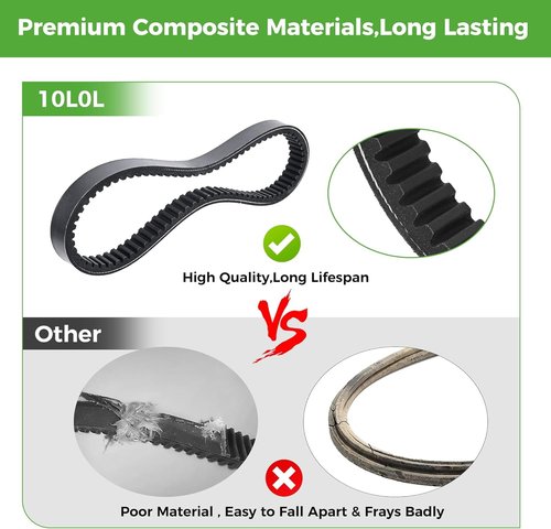 10L0L Golf Cart Clutch Drive Belt for EZGO TXT and Medalist 4 Cycle Gas 1994-UP, OEM#72054G01, 72024G01, 72025G01
