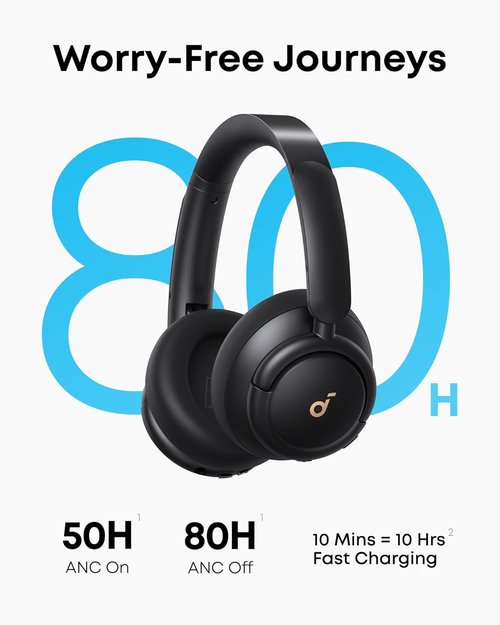Anker Soundcore Q30 - Hybrid Active Noise Cancelling Headphones with 50H Playtime & Custom EQ