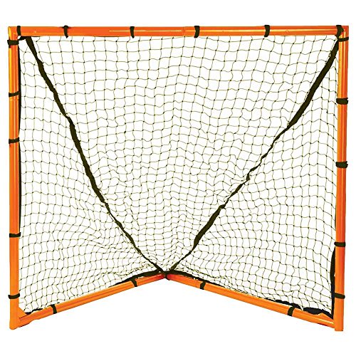 Backyard Lacrosse Goal - Youth Size 4'x4' - Orange with Black Net