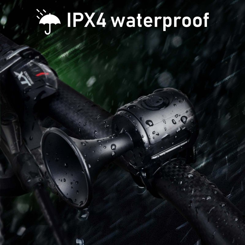 OOPSCOOL Bike Horn,120dB Bicycle Bells IPX4 Waterproof Bike Bell with 300mAh Battery Operated Electric Horn for Mountain/Road Bike/Scooters Adult and Kids
