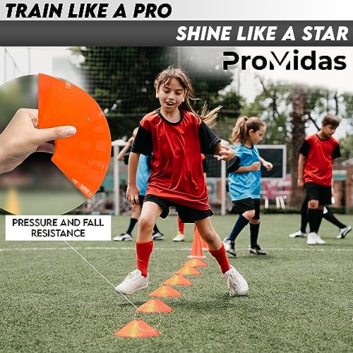 Flexible Soccer Training Cones - 25/50/100/200 Pack for Kids
