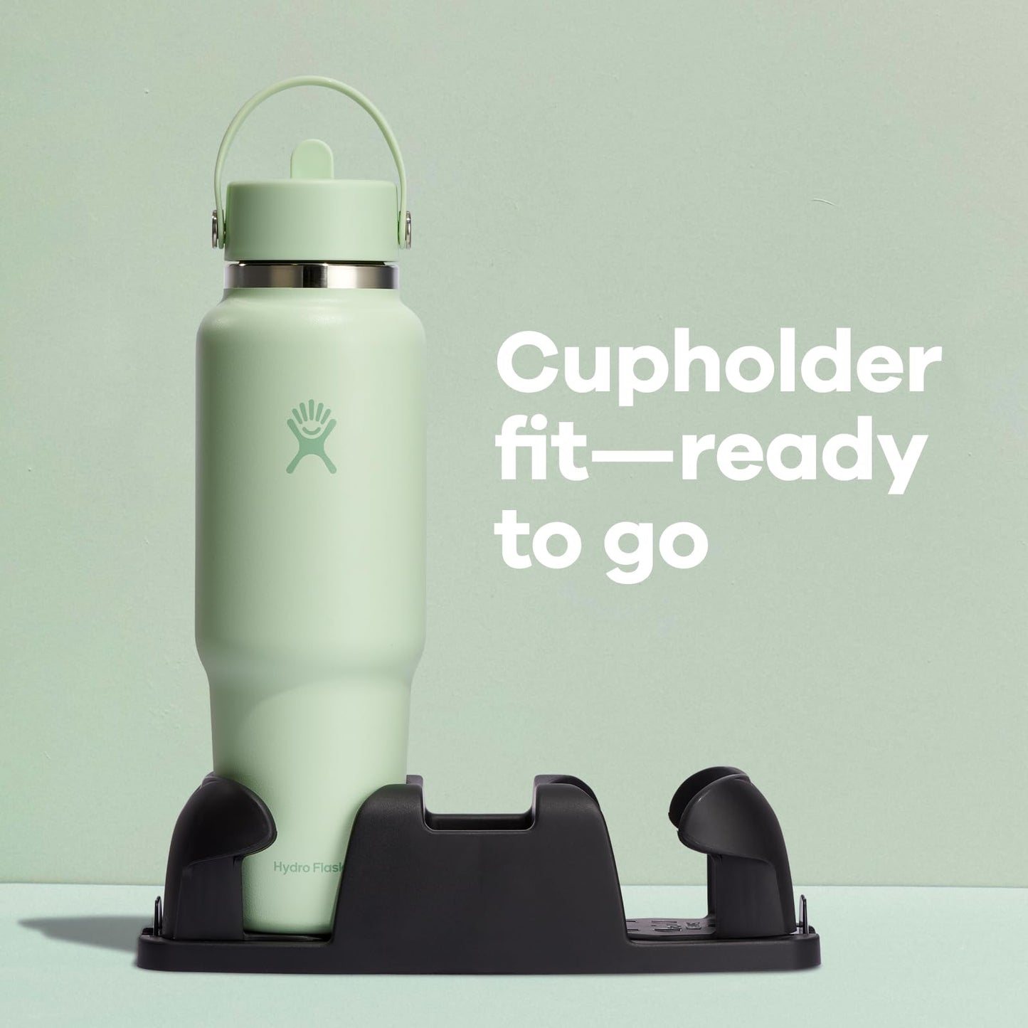 Hydro Flask Travel Water Bottle - Insulated Stainless Steel - Wide Straw Lid, Non Spill, Leakproof in 40 Oz Coconut Cream