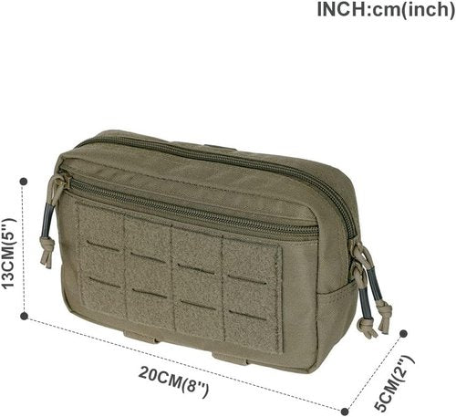 EXCELLENT ELITE SPANKER Tactical Molle Admin Pouch - Versatile Utility Tool Bag for Vests and Waist Packs