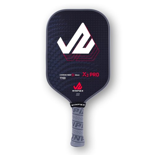 WINPICK Pickleball Paddle, T700 Carbon Fiber Surface Thermoformed Pickleball Paddles with Foam Injected Walls, PP Honeycomb Core, Stable Performance Control & Power Pickleball Racket, USAPA Approved
