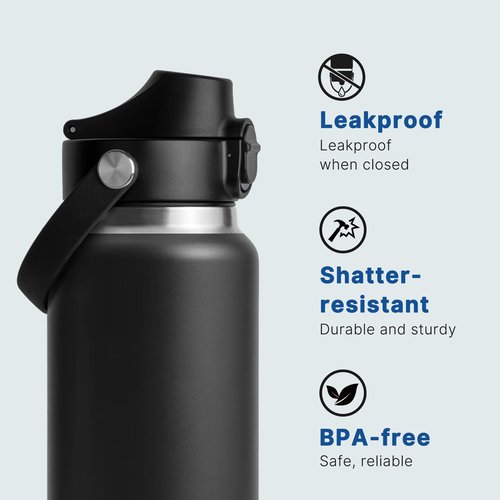 Diumepo Lids for YETI Rambler 12oz 18oz 26oz 36oz 64oz Water Bottle, Replacement Cap for Yeti Rambler Bottle with Flexible Handle, BPA Free (Seafoam)