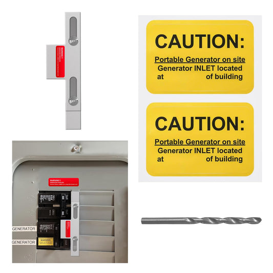 QYZZRS Generator Interlock Kit Compatible with Eaton Cutler Hammer 100 Amp and 125 Amp Panels Breaker,for Safe Usage of Portable Power During Outage,Professional and Interlock Kit (1)